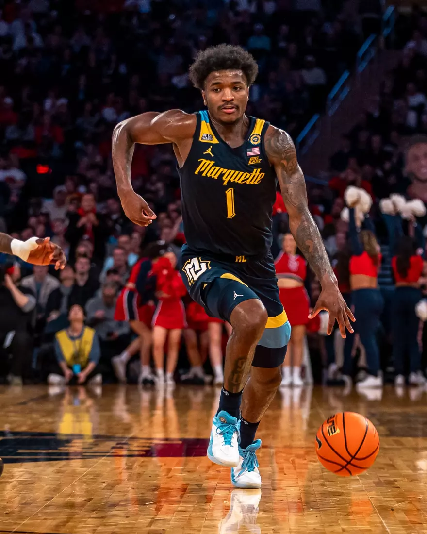 #25 Marquette Men's Basketball falls to St. Johns 63-79 in the semi-finals of the BIg East Tournament on Friday, March 14th, 2025 at Madison Square Garden, in New York, New York.