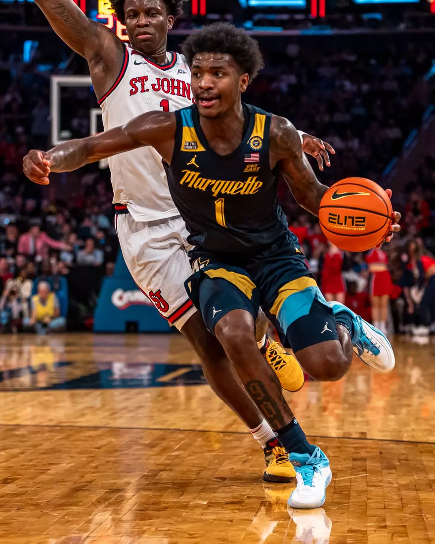 #25 Marquette Men's Basketball falls to St. Johns 63-79 in the semi-finals of the BIg East Tournament on Friday, March 14th, 2025 at Madison Square Garden, in New York, New York.