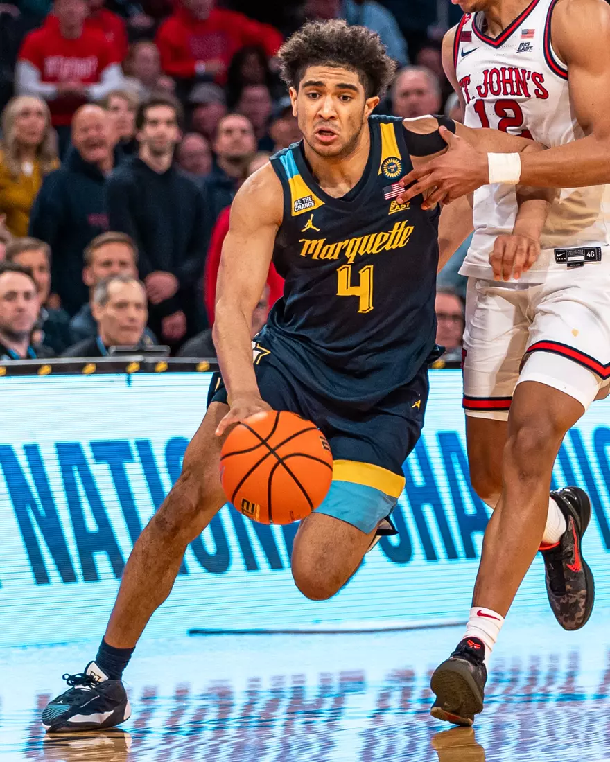 #25 Marquette Men's Basketball falls to St. Johns 63-79 in the semi-finals of the BIg East Tournament on Friday, March 14th, 2025 at Madison Square Garden, in New York, New York.