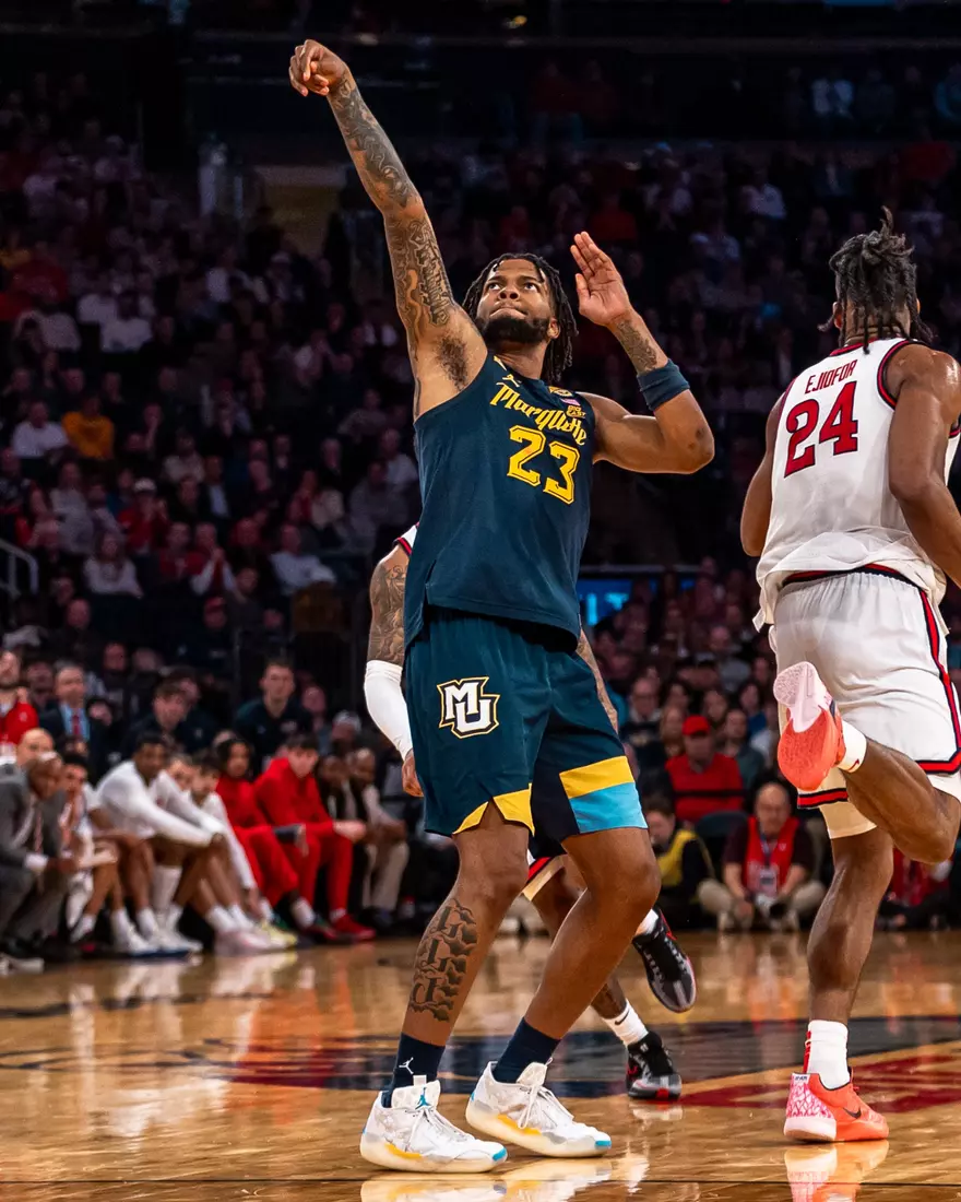 #25 Marquette Men's Basketball falls to St. Johns 63-79 in the semi-finals of the BIg East Tournament on Friday, March 14th, 2025 at Madison Square Garden, in New York, New York.