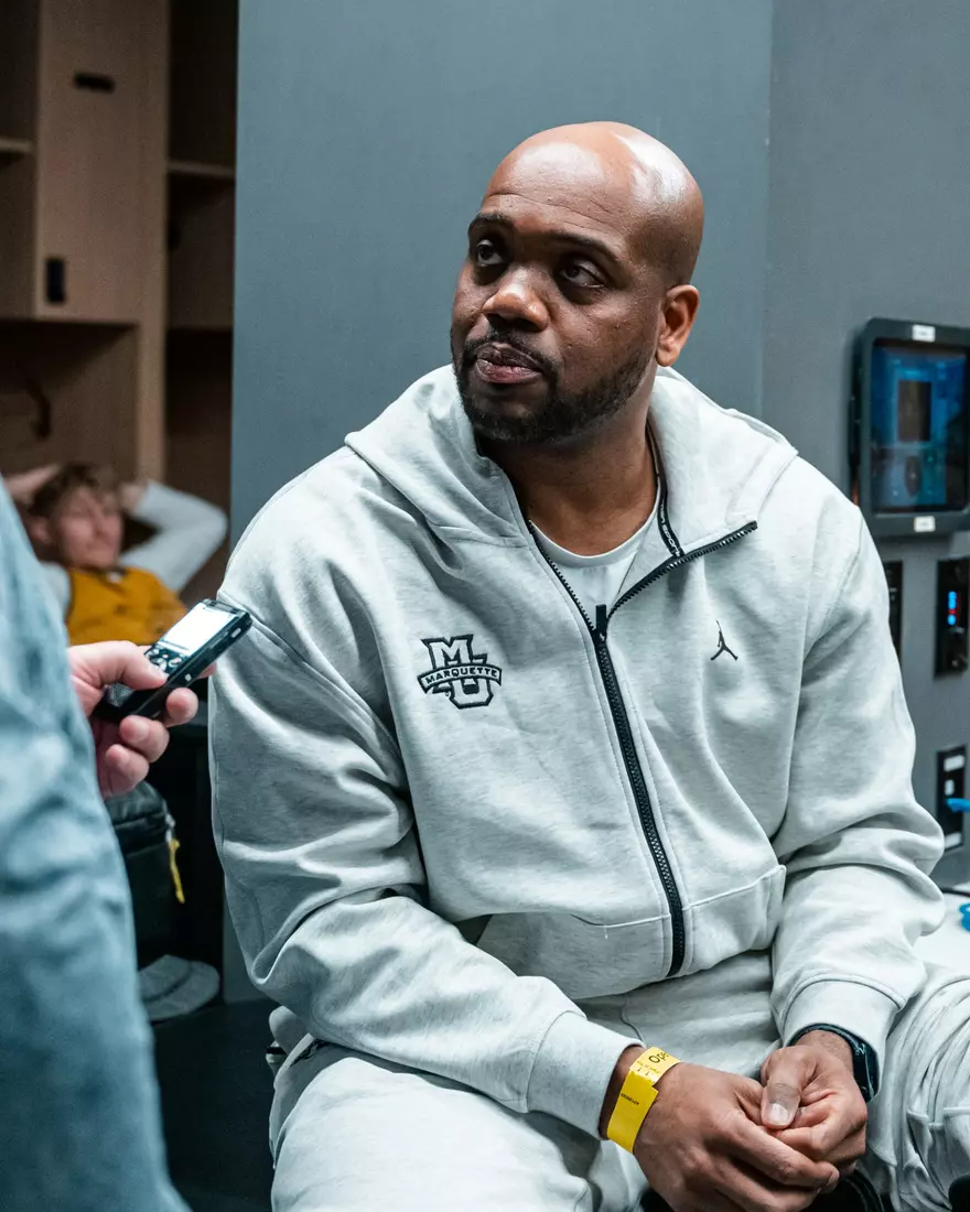 Marquette Men's Basketball media availibility and practice before the First Round of the NCAA Tournament on Thursday March 20, 2025 at Rocket Arena in Cleveland, OH.