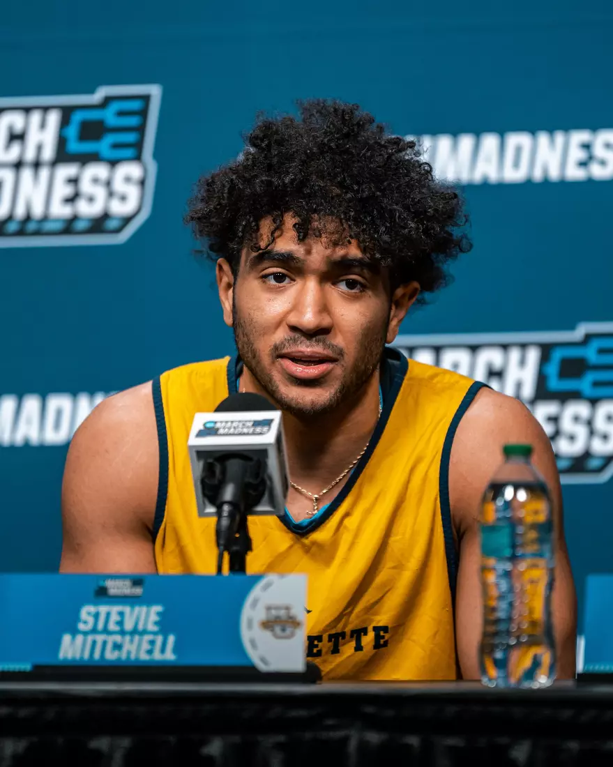 Marquette Men's Basketball media availibility and practice before the First Round of the NCAA Tournament on Thursday March 20, 2025 at Rocket Arena in Cleveland, OH.