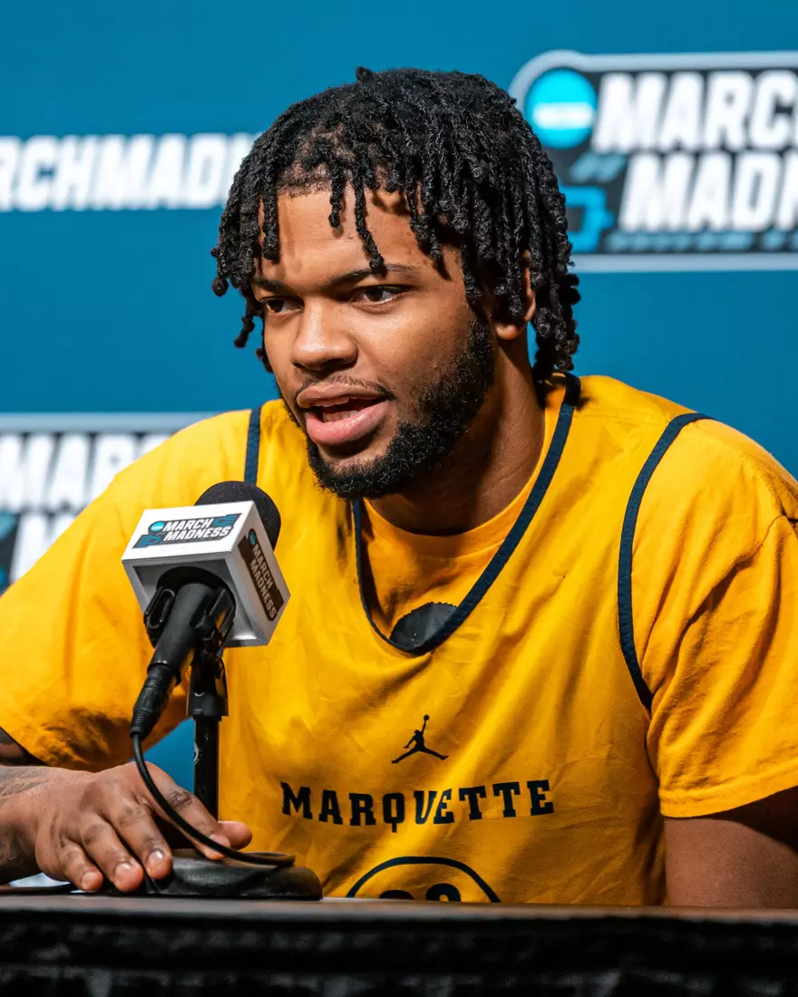 Marquette Men's Basketball media availibility and practice before the First Round of the NCAA Tournament on Thursday March 20, 2025 at Rocket Arena in Cleveland, OH.