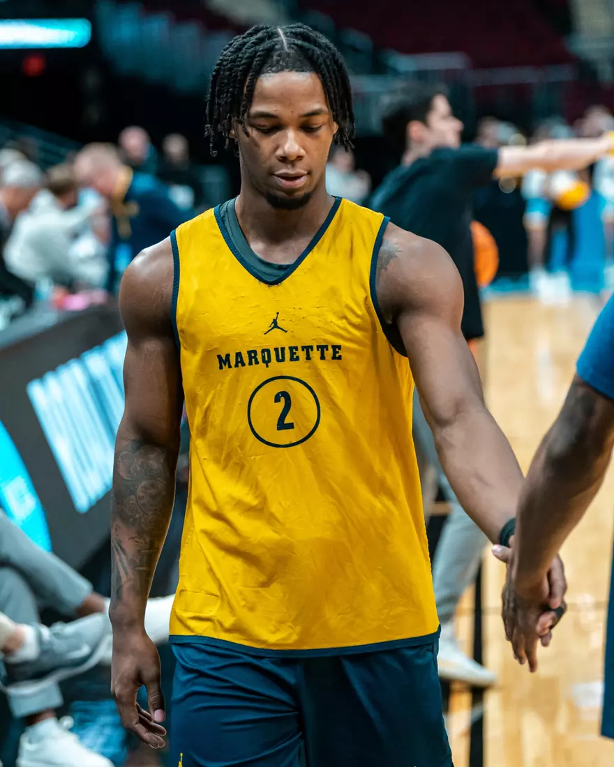 Marquette Men's Basketball media availibility and practice before the First Round of the NCAA Tournament on Thursday March 20, 2025 at Rocket Arena in Cleveland, OH.