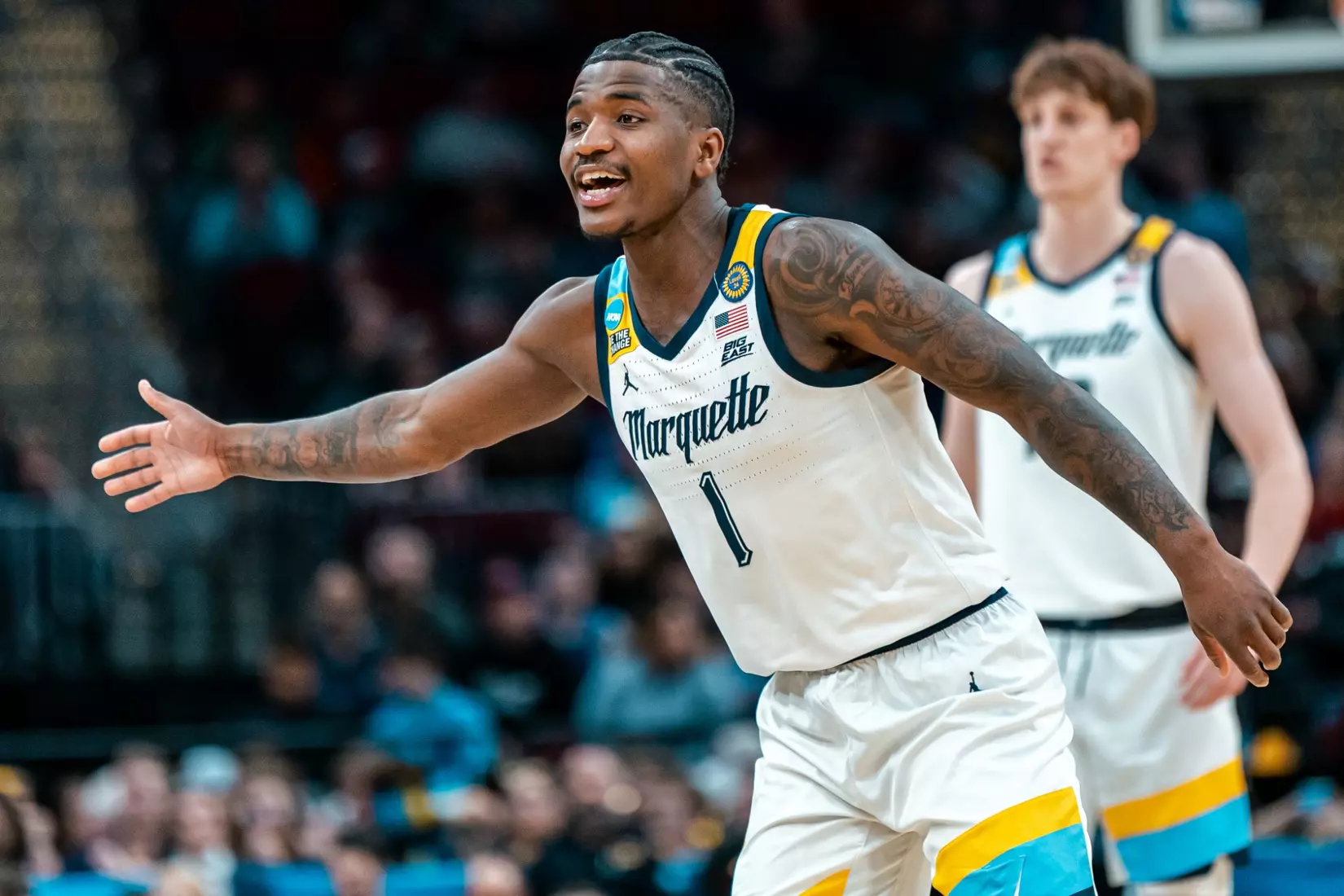 No. 7 Marquette falls to No. 10 New Mexico 75-66 in the First Round of the NCAA Tournament on Friday, March 21, 2024 at Rocket Arena in Cleveland, OH.