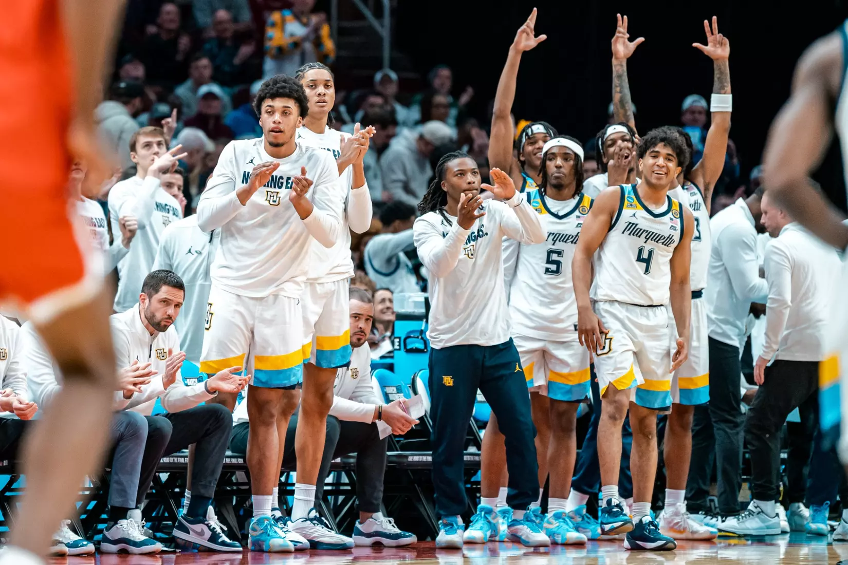 No. 7 Marquette falls to No. 10 New Mexico 75-66 in the First Round of the NCAA Tournament on Friday, March 21, 2024 at Rocket Arena in Cleveland, OH.