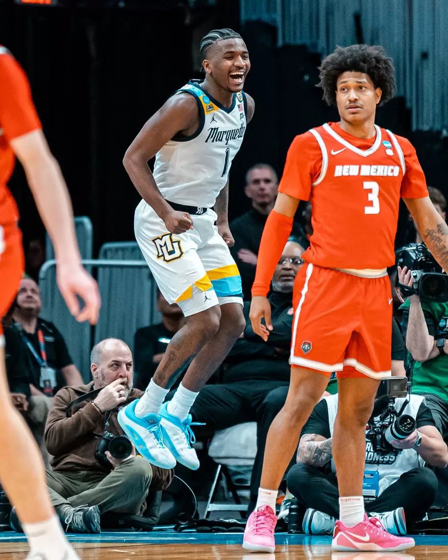 No. 7 Marquette falls to No. 10 New Mexico 75-66 in the First Round of the NCAA Tournament on Friday, March 21, 2024 at Rocket Arena in Cleveland, OH.
