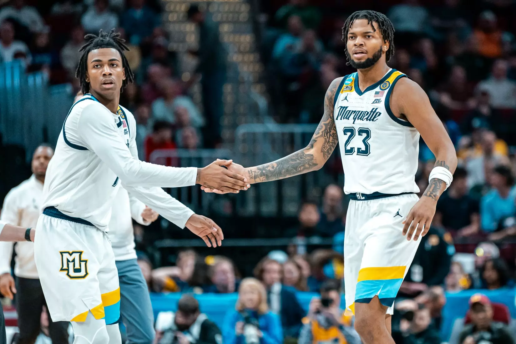 No. 7 Marquette falls to No. 10 New Mexico 75-66 in the First Round of the NCAA Tournament on Friday, March 21, 2024 at Rocket Arena in Cleveland, OH.