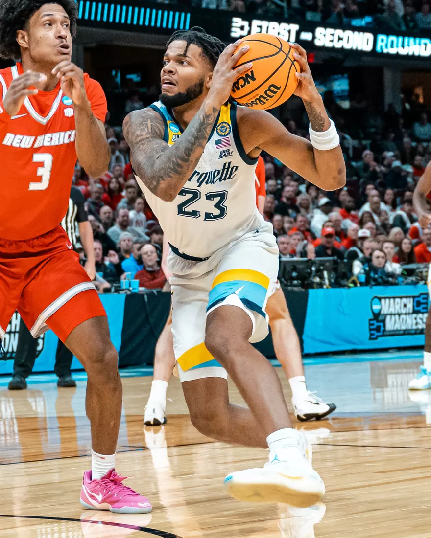 No. 7 Marquette falls to No. 10 New Mexico 75-66 in the First Round of the NCAA Tournament on Friday, March 21, 2024 at Rocket Arena in Cleveland, OH.