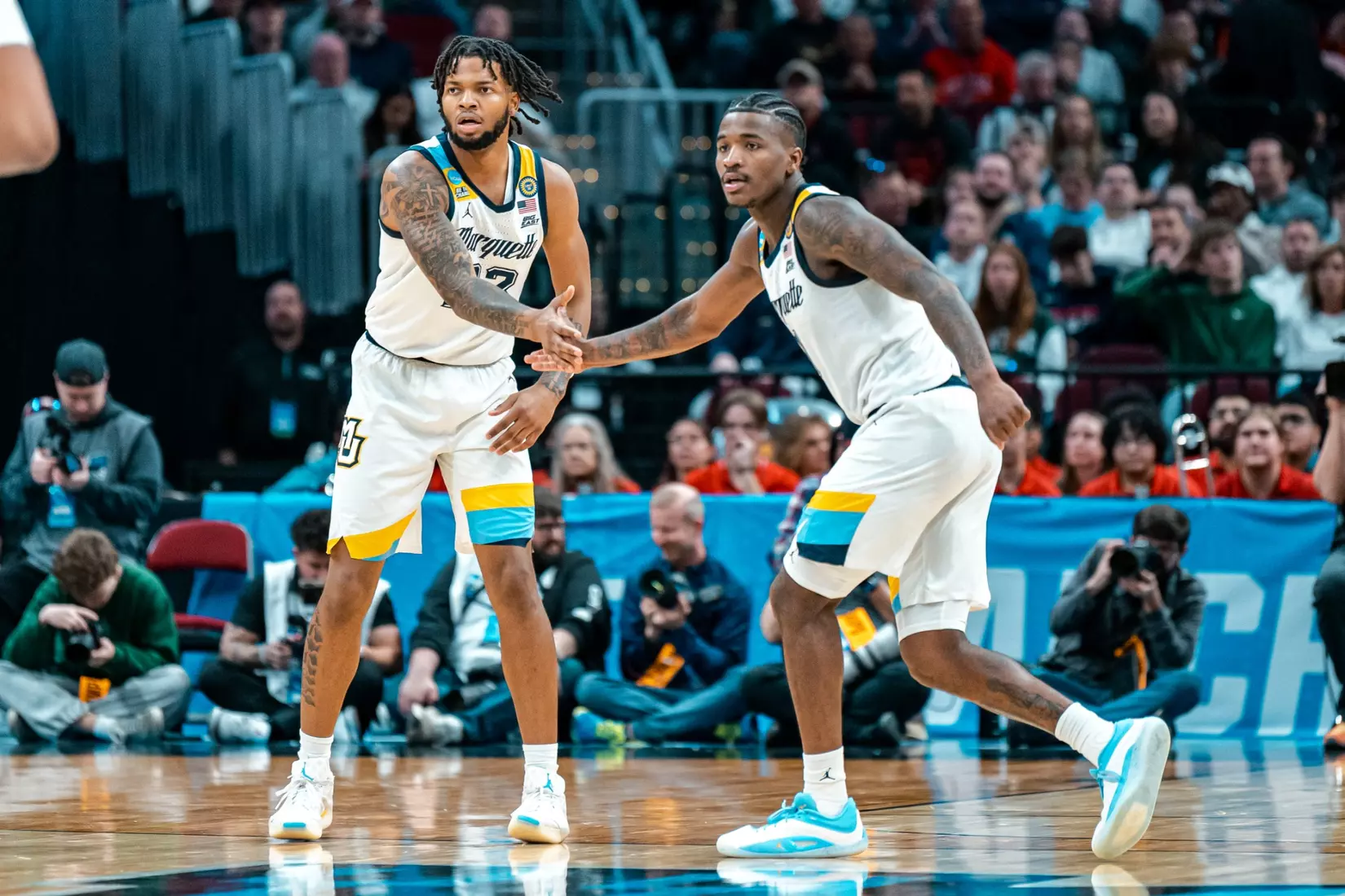 No. 7 Marquette falls to No. 10 New Mexico 75-66 in the First Round of the NCAA Tournament on Friday, March 21, 2024 at Rocket Arena in Cleveland, OH.