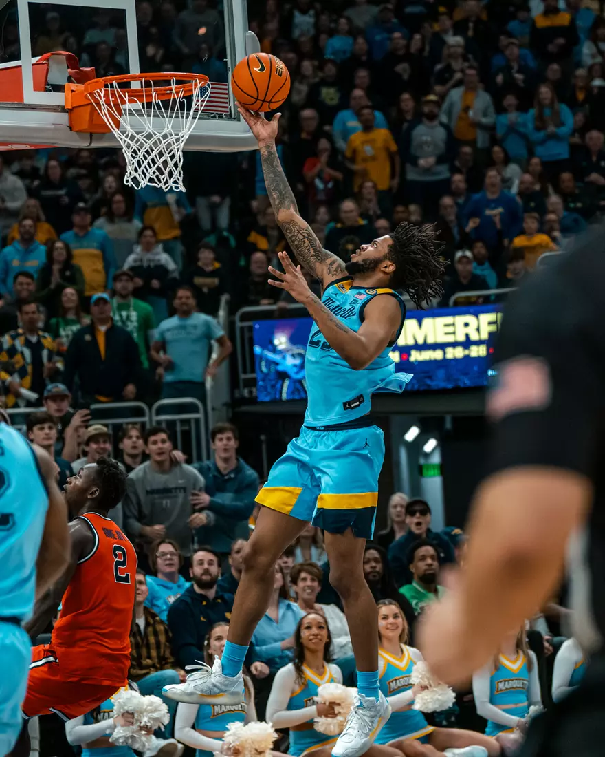 #20 Marquette Men's Basketball defeats #6 St.Johns 86-84  on Saturday, March 8th, 2025 at Fiserv Forum in Milwaukee, WI.