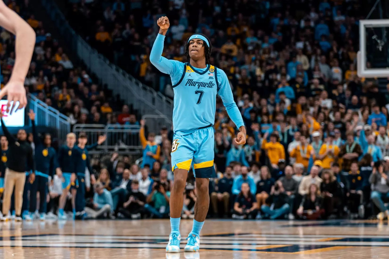 #20 Marquette Men's Basketball defeats #6 St.Johns 86-84  on Saturday, March 8th, 2025 at Fiserv Forum in Milwaukee, WI.