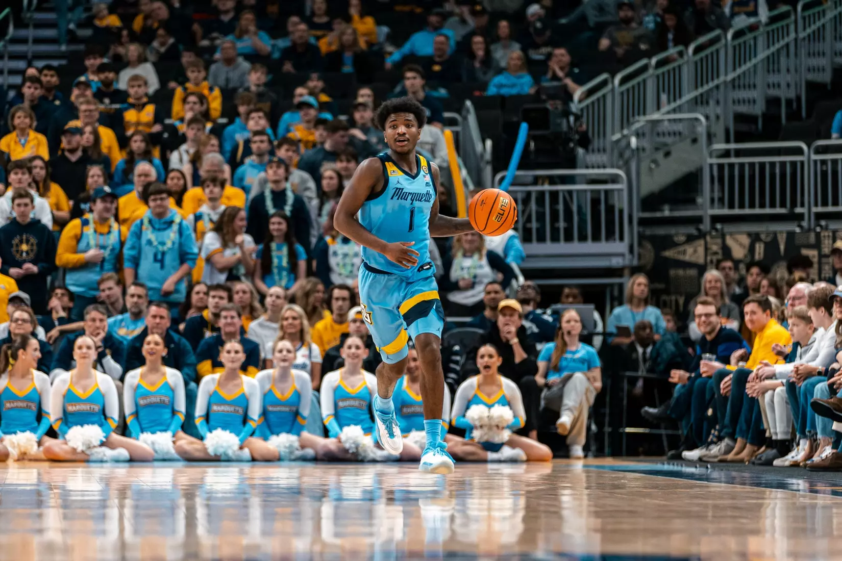 #20 Marquette Men's Basketball defeats #6 St.Johns 86-84  on Saturday, March 8th, 2025 at Fiserv Forum in Milwaukee, WI.