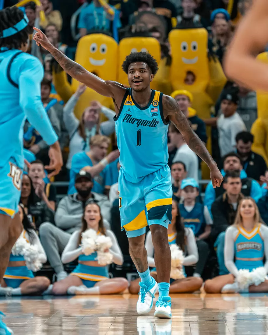 #20 Marquette Men's Basketball defeats #6 St.Johns 86-84  on Saturday, March 8th, 2025 at Fiserv Forum in Milwaukee, WI.