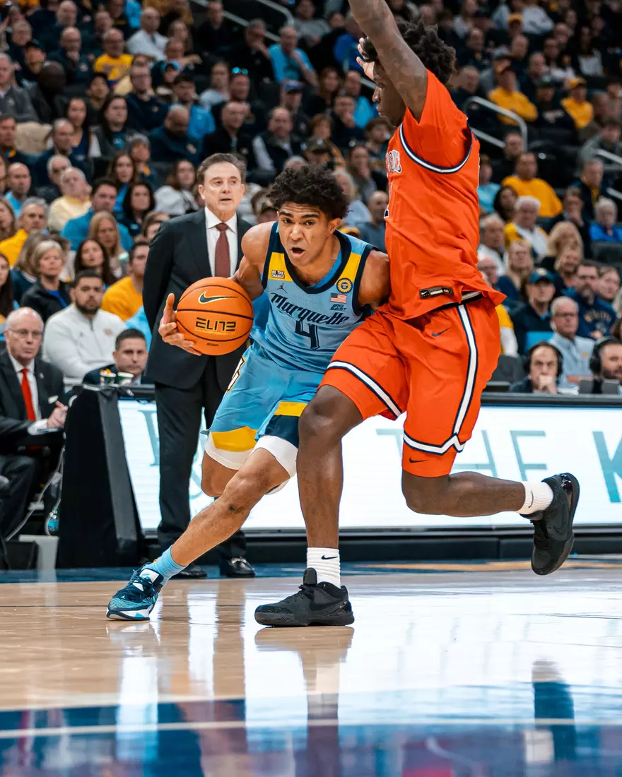 #20 Marquette Men's Basketball defeats #6 St.Johns 86-84  on Saturday, March 8th, 2025 at Fiserv Forum in Milwaukee, WI.