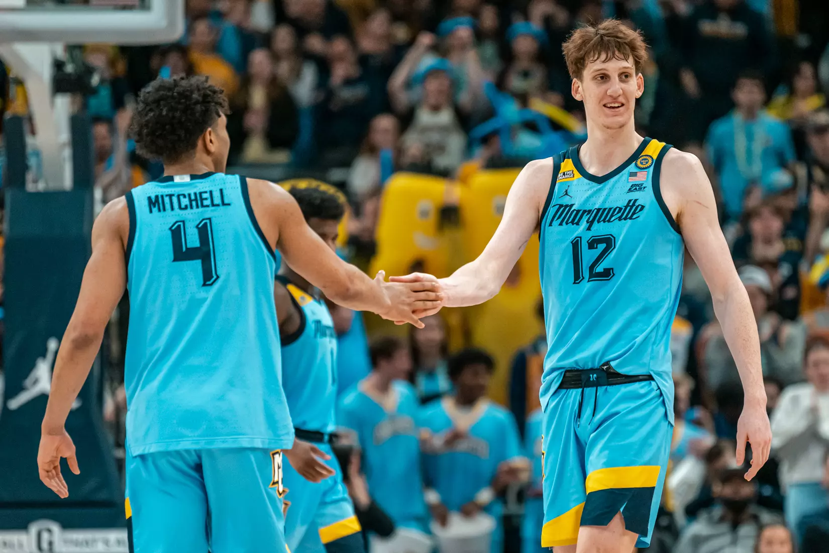#20 Marquette Men's Basketball defeats #6 St.Johns 86-84  on Saturday, March 8th, 2025 at Fiserv Forum in Milwaukee, WI.