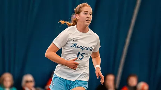 15 Cecilia Favret
Marquette Womens Soccer scrimmages Wisconsin on April 26th, 2025 at Valley Fields in Milwaukee, WI.