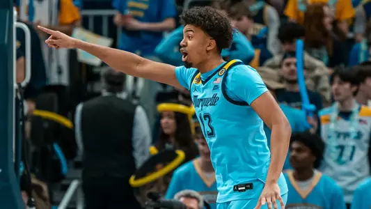 13 Royce Parham
#20 Marquette Men's Basketball falls to #6 St.Johns 86-84  on Saturday, March 8th, 2025 at Fiserv Forum in Milwaukee, WI.