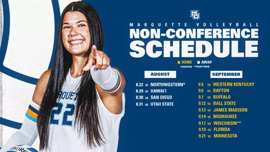 2025 Volleyball Nonconference Schedule