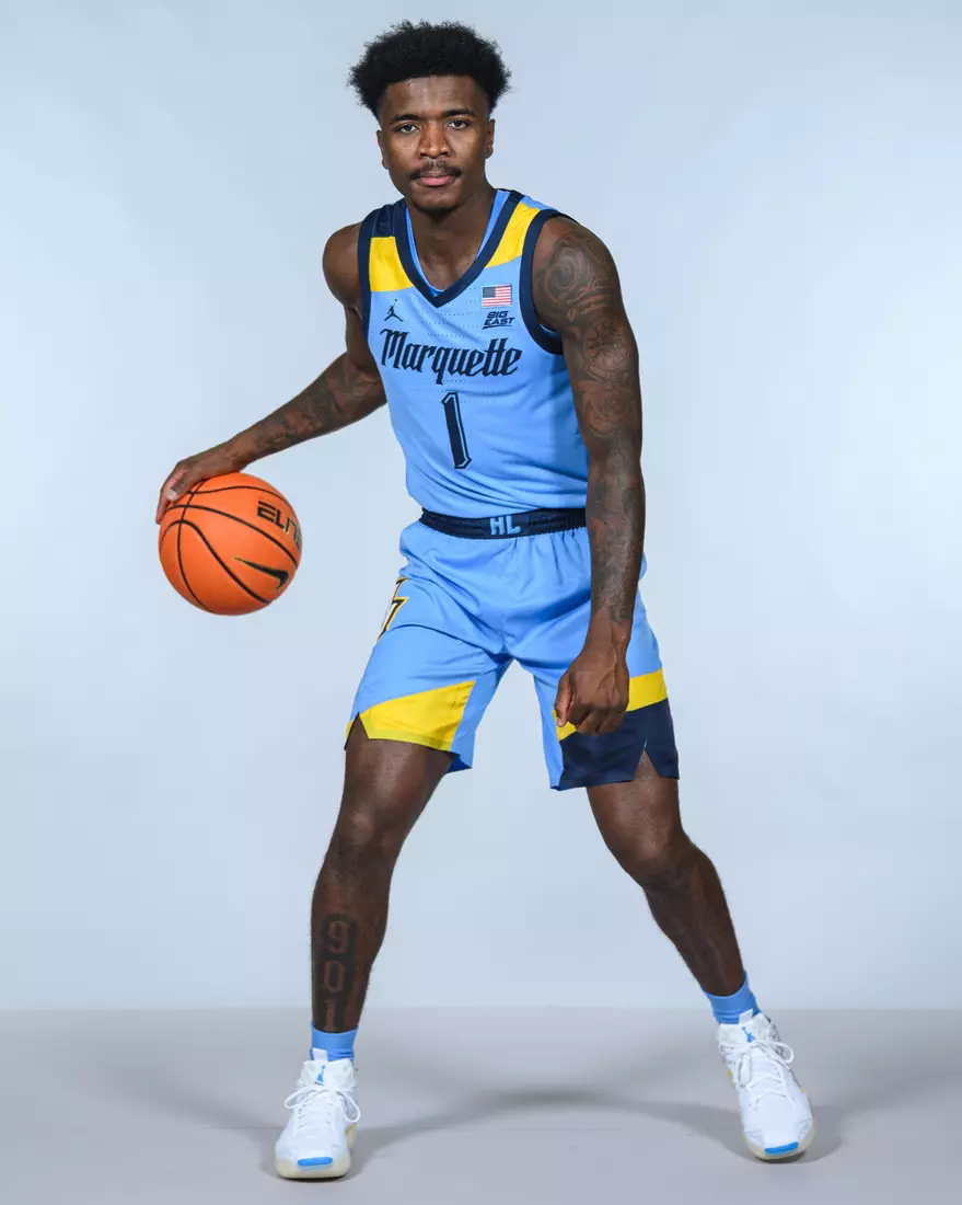 1 Kam Jones
Marquette Men's Basketball posed photos at 2024-25 Media Day on Sunday, September 22, 2024 at the Al McGuire Center in Milwaukee, Wisconsin.