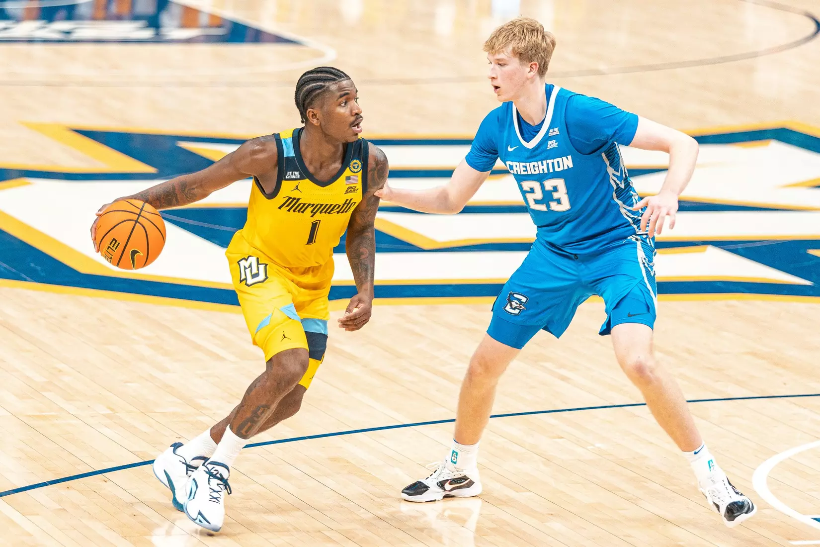1 Kam Jones
#8 Marquette Men's Basketball Defeats Creighton 79-71 on Friday, January 3rd, 2025 at Fiserv Forum in Milwaukee, WI