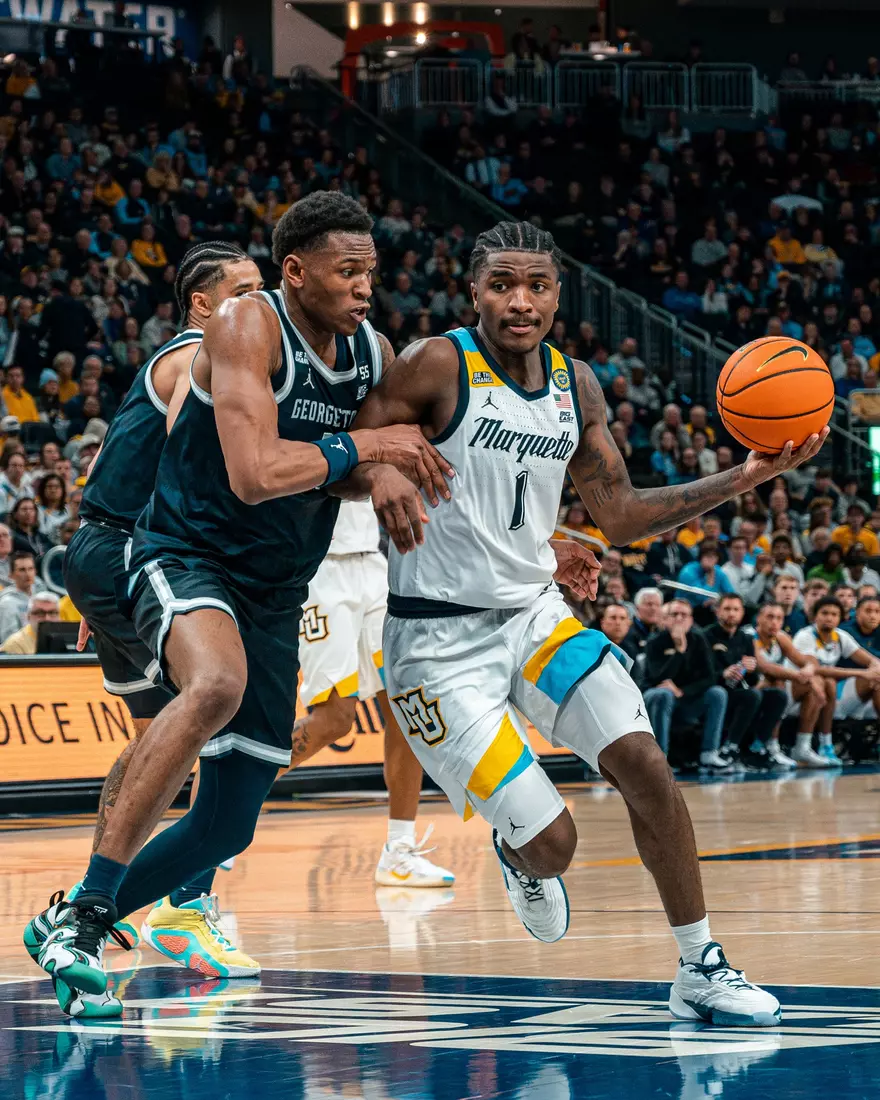 #7 Marquette Men's Basketball Defeats Georgetown 74-66 on Tuesday, January 7th, 2025 at Fiserv Forum in Milwaukee, WI