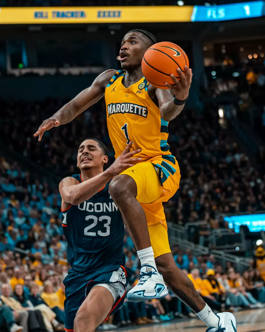 1 Kam Jones
#9 Marquette Men's Basketball falls to UCONN 77-69 on National Marquette Day on Saturday, February 1st, 2025 at Fiserv Forum in Milwaukee, WI