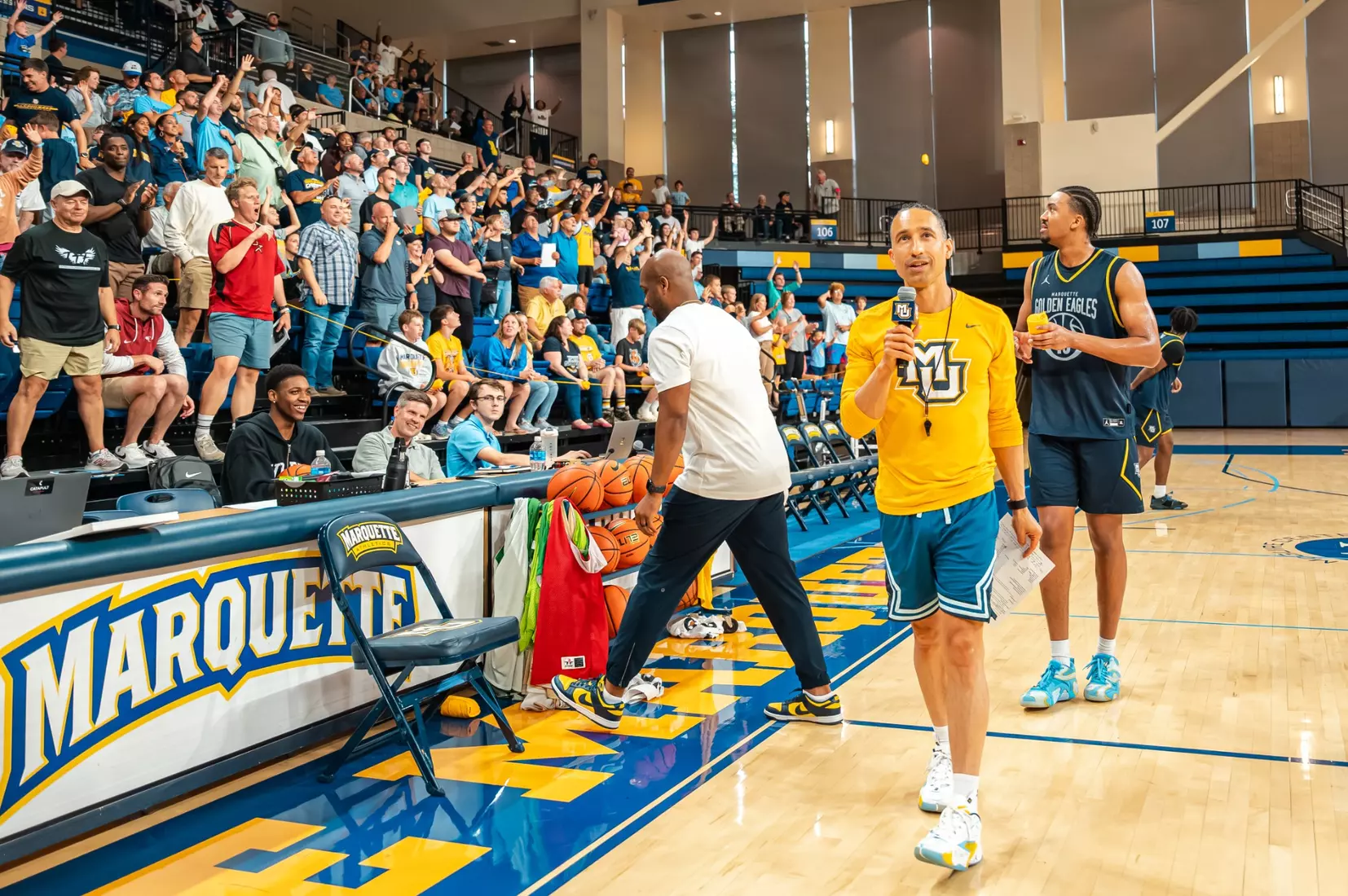 Marquette Men's Basketball holds open practice at the Al McGuire Center in Milwaukee, WI on July 31st, 2025.