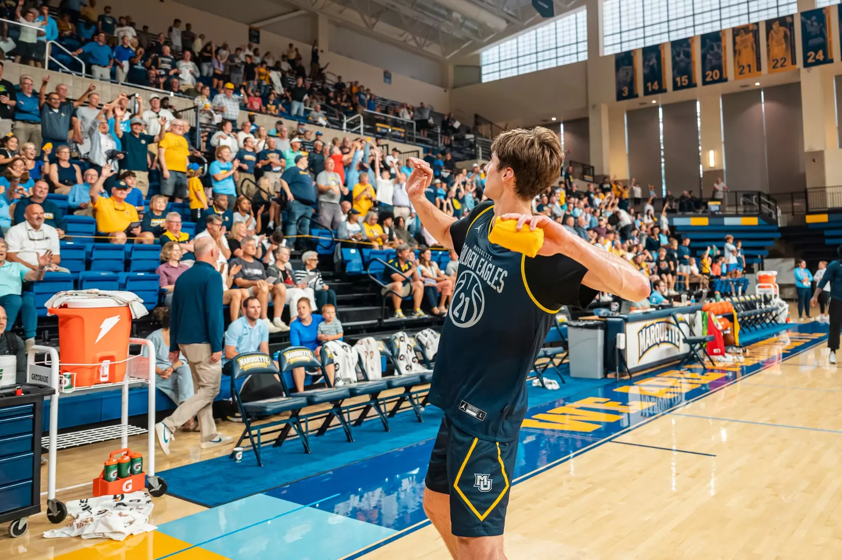 Marquette Men's Basketball holds open practice at the Al McGuire Center in Milwaukee, WI on July 31st, 2025.