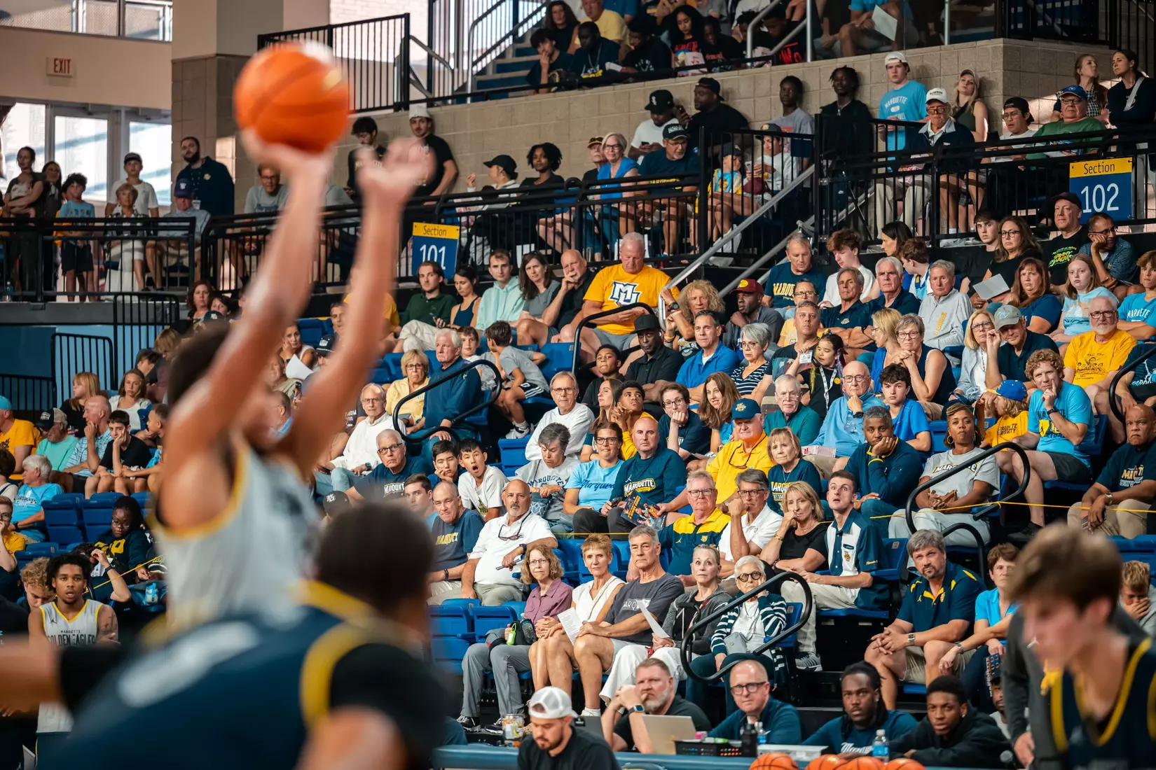 Marquette Men's Basketball holds open practice at the Al McGuire Center in Milwaukee, WI on July 31st, 2025.