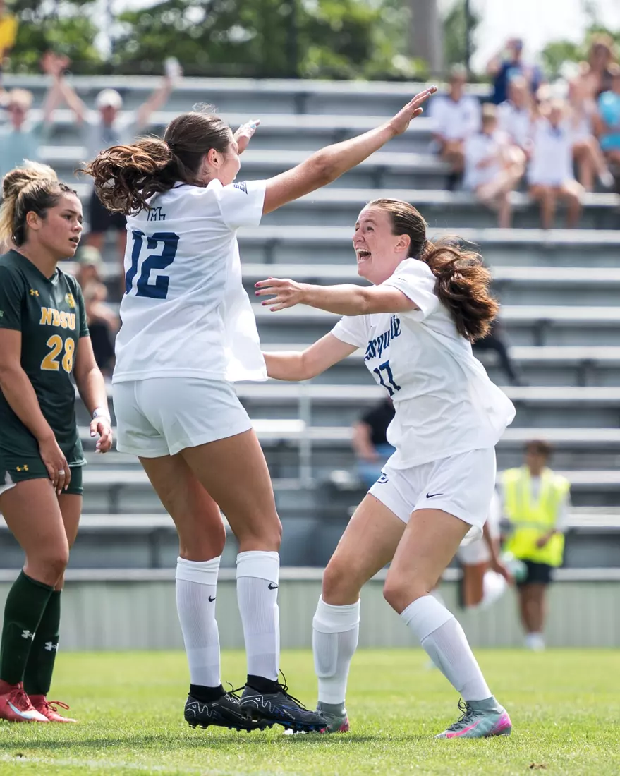 Marquette Womans Soccer defeats NDSU 2-0 at Valley fields in Milwaukee, WI on August 17th, 2025.