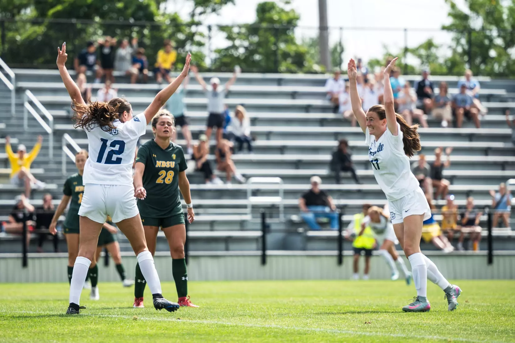 Marquette Womans Soccer defeats NDSU 2-0 at Valley fields in Milwaukee, WI on August 17th, 2025.