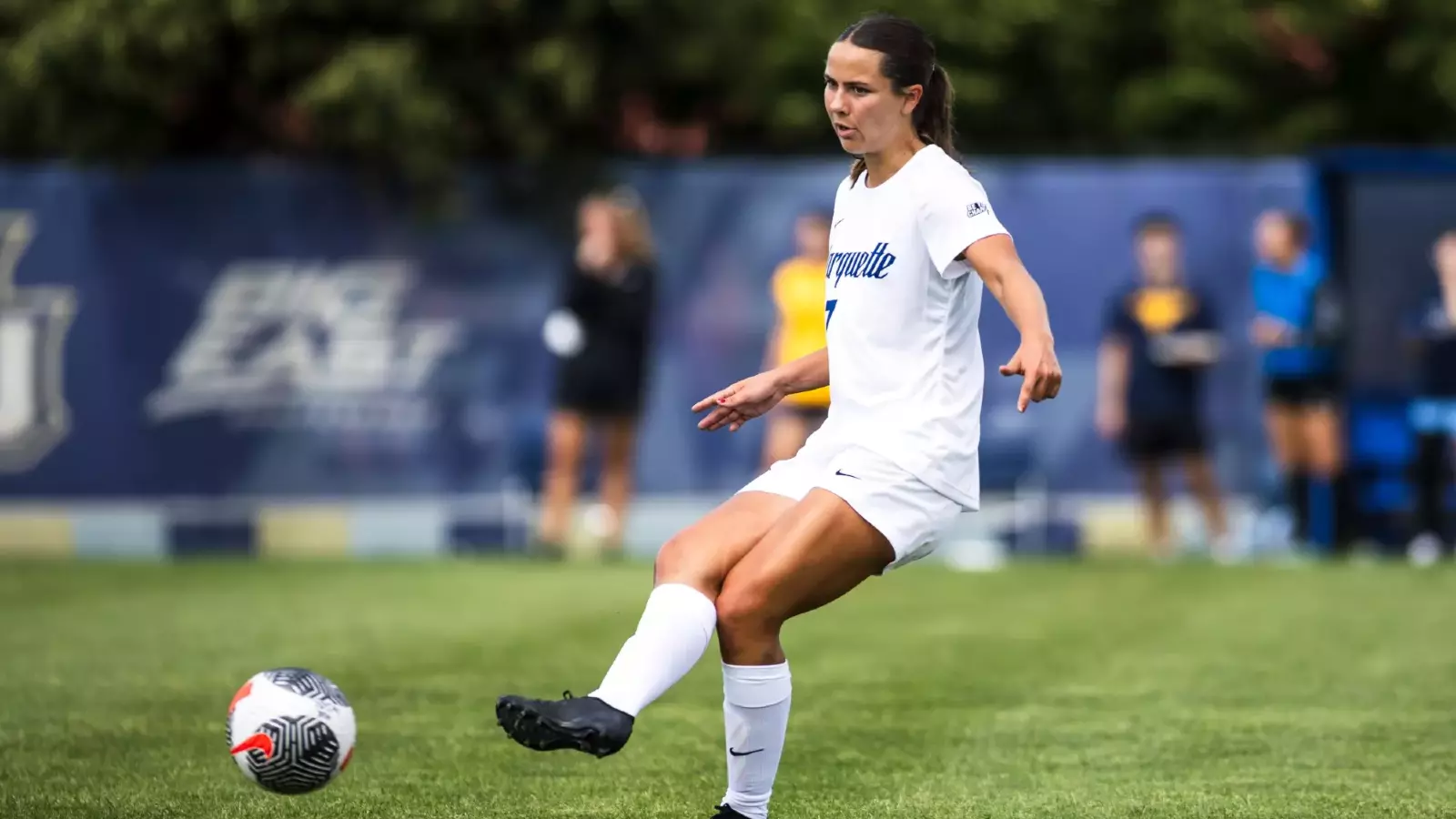 Marquette Womans Soccer defeats NDSU 2-0 at Valley fields in Milwaukee, WI on August 17th, 2025.