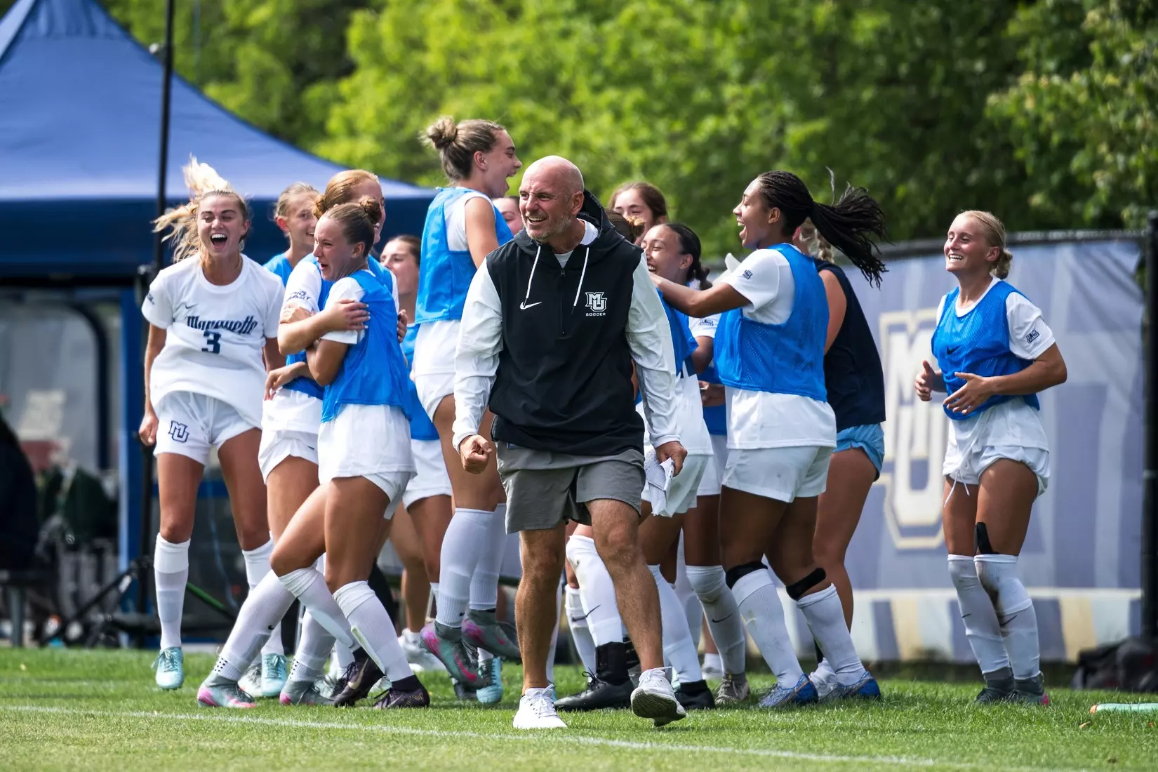 Marquette Womans Soccer defeats NDSU 2-0 at Valley fields in Milwaukee, WI on August 17th, 2025.