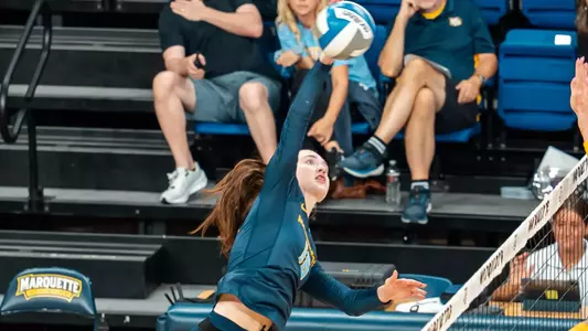 Marquette Volleyball scrimmages at the Al McGuire Center in Milwaukee, WI on Augest 15th, 2025.