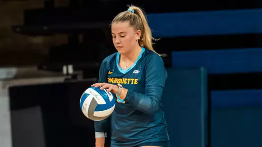 Marquette Volleyball scrimmages at the Al McGuire Center in Milwaukee, WI on Augest 15th, 2025.
