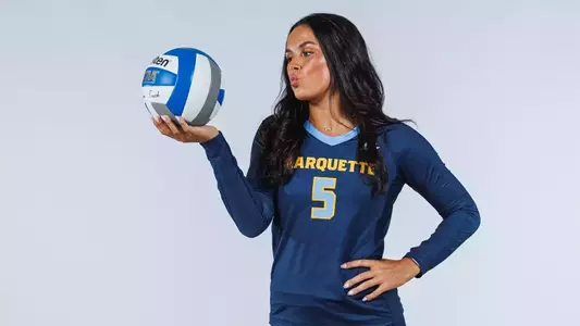 Marquette Volleyball poses for Media Day pictures at the Al McGuire Center in Milwaukee, WI on July 25th, 2025