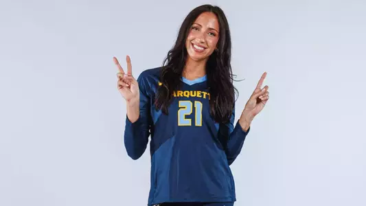 Marquette Volleyball poses for Media Day pictures at the Al McGuire Center in Milwaukee, WI on July 25th, 2025