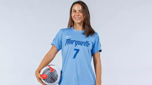 Marquette Womens Soccer poses for Media Day pictures at the Al McGuire Center in Milwaukee, WI on July 31st, 2025.