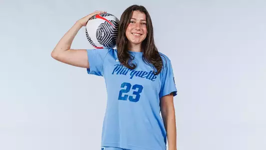 Marquette Womens Soccer poses for Media Day pictures at the Al McGuire Center in Milwaukee, WI on July 31st, 2025.