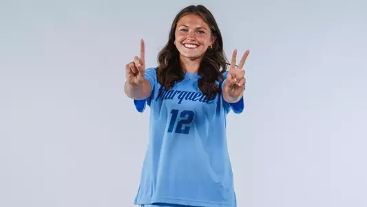 Marquette Womens Soccer poses for Media Day pictures at the Al McGuire Center in Milwaukee, WI on July 31st, 2025.
