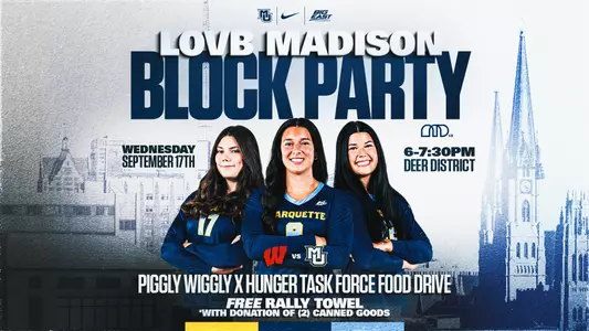 VB pregame reception wisconsin fiserv