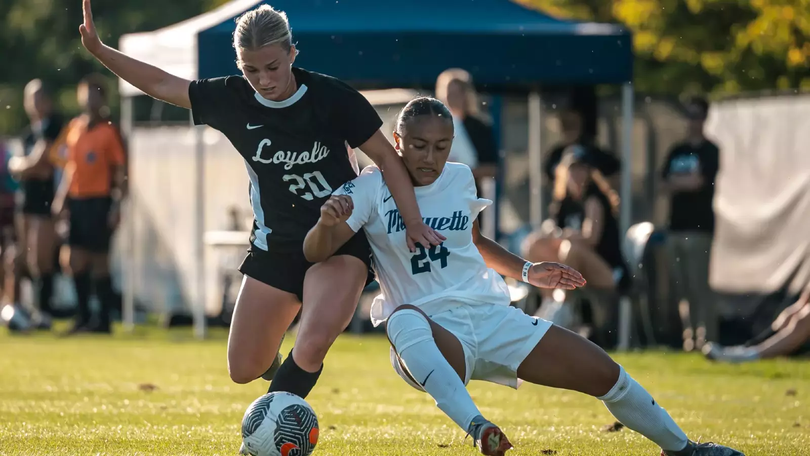 Marquette Womens Soccer draw Loyola Chicago 1-1 at Valley Fields in Milwaukee, WI on September 14th, 2025.