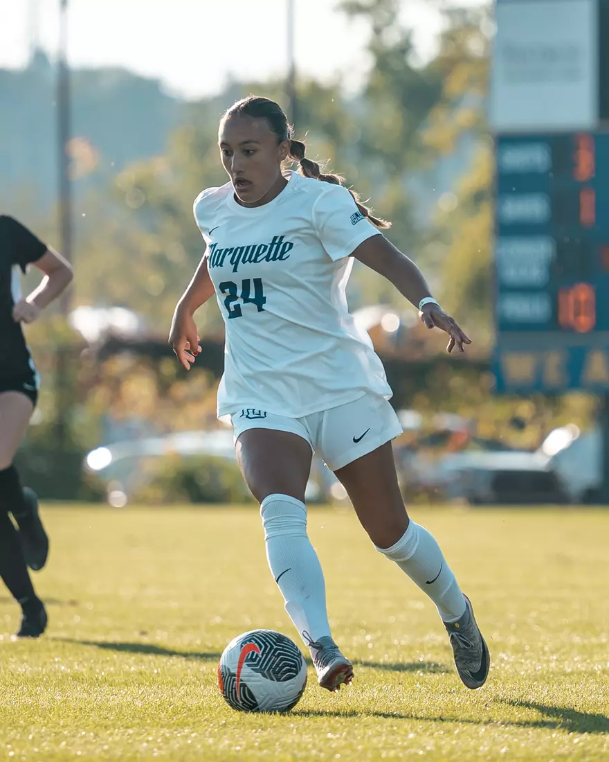 Marquette Womens Soccer draw Loyola Chicago 1-1 at Valley Fields in Milwaukee, WI on September 14th, 2025.