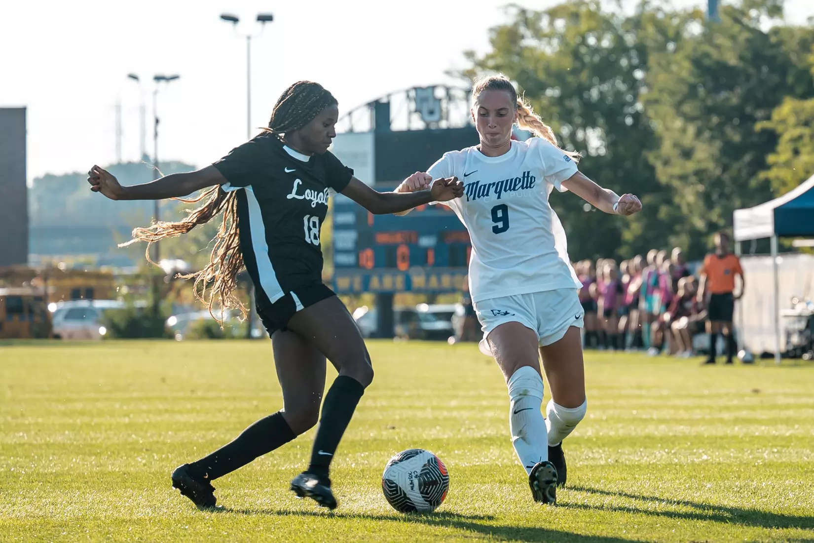Marquette Womens Soccer draw Loyola Chicago 1-1 at Valley Fields in Milwaukee, WI on September 14th, 2025.