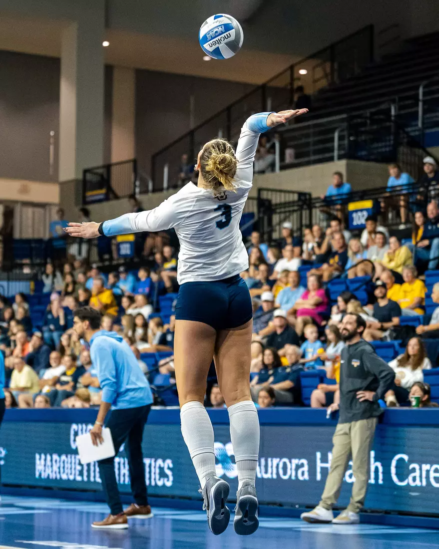Marquette Volleyball defeats Florida 3-0 on September 20, 2025 in the Al Mcguire Center Milwaukee WI.