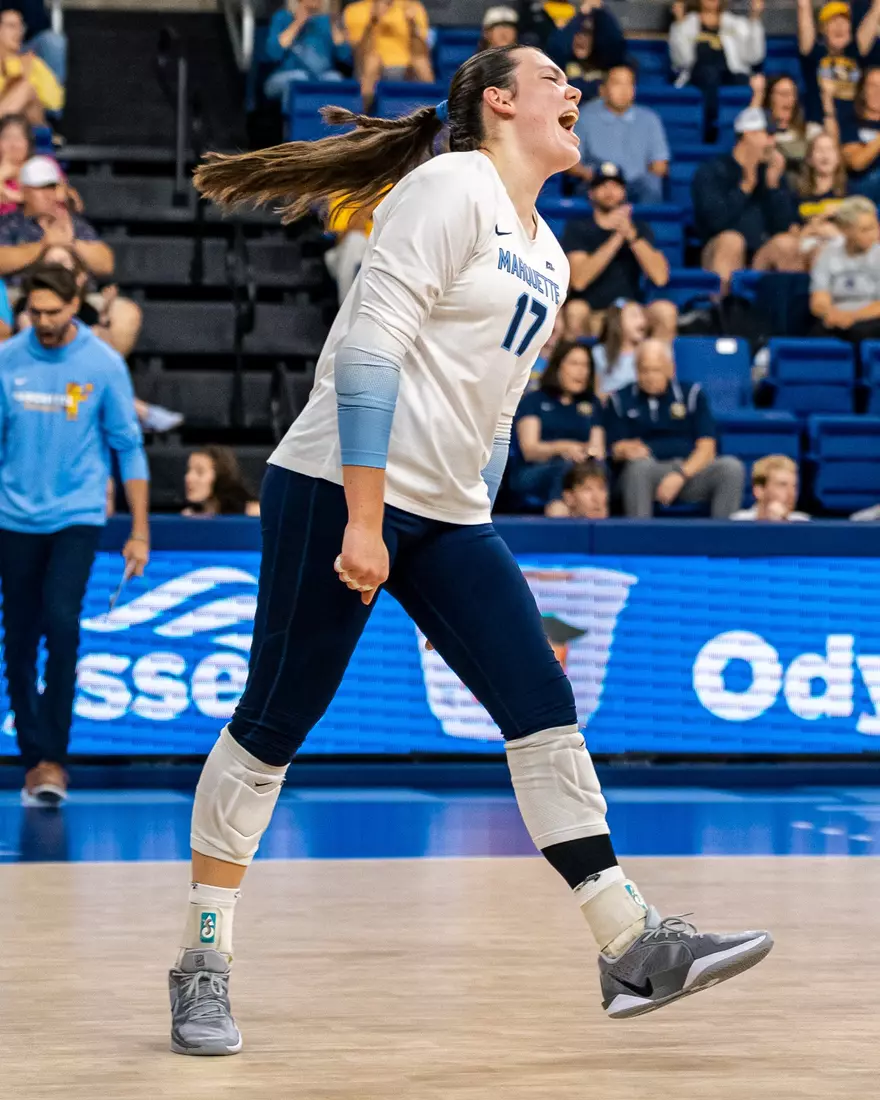Marquette Volleyball defeats Florida 3-0 on September 20, 2025 in the Al Mcguire Center Milwaukee WI.
