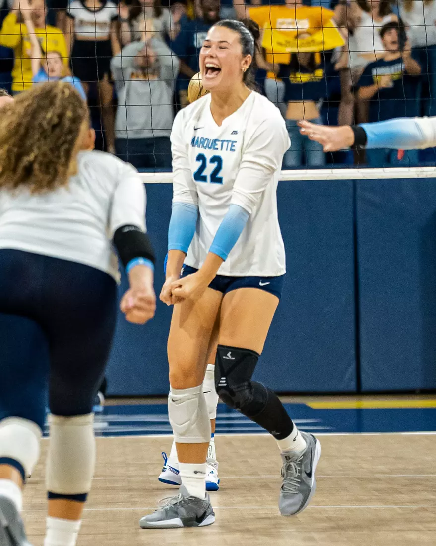 Marquette Volleyball defeats Florida 3-0 on September 20, 2025 in the Al Mcguire Center Milwaukee WI.