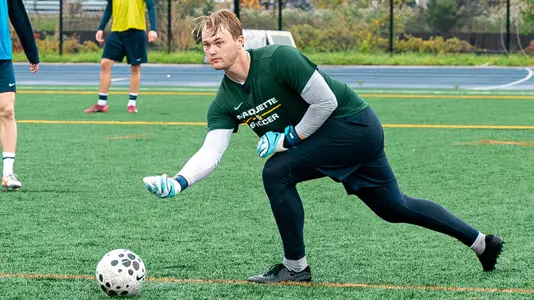 30 Viktor Engh
Marquette Men's Soccer practice on Thursday Sept. 1.