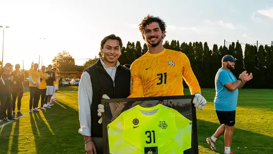 31 Renan Salum
Marquette Men's Soccer host Carroll for senior night at Valley Fields on October 6th, 2026. The Golden Eagles came away witha 7-2 Win.